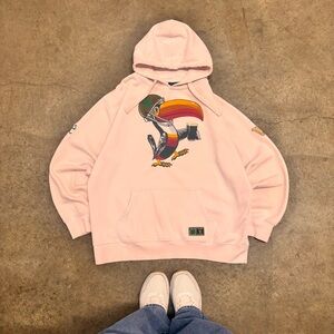 Pink Notre Dame Fighting Irish x Guinness Toucan Pullover Hoodie - Size XL